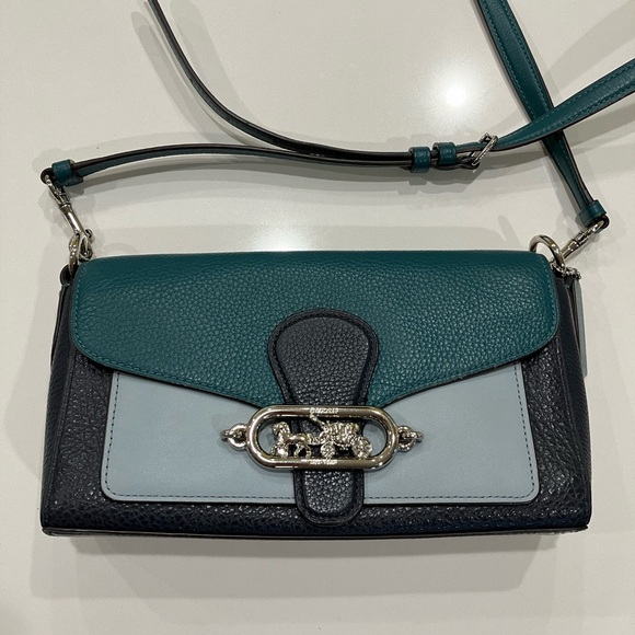 Coach Teal and Gray Crossbody Bag